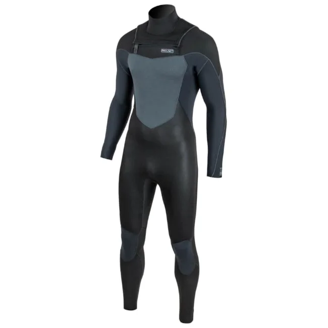 חליפת גלישה לגברים fusion freezip אפור מקדימה