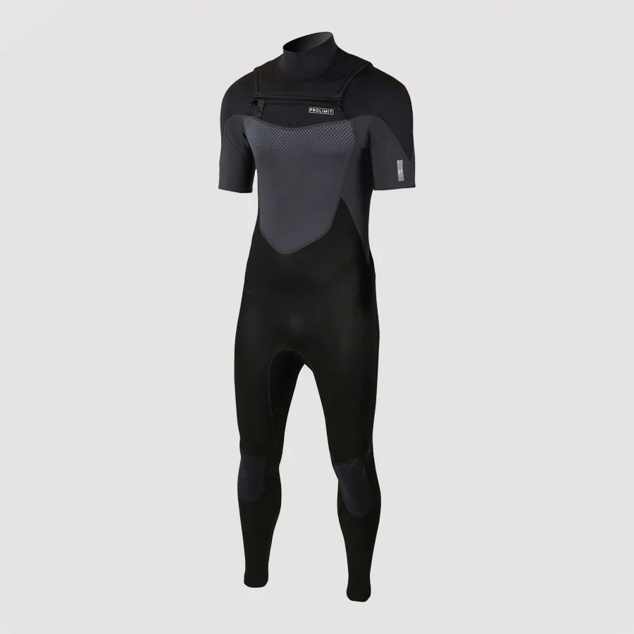 חליפת גלישה לגברים Fusion Freezip 3/2 שרוולים קצרים
