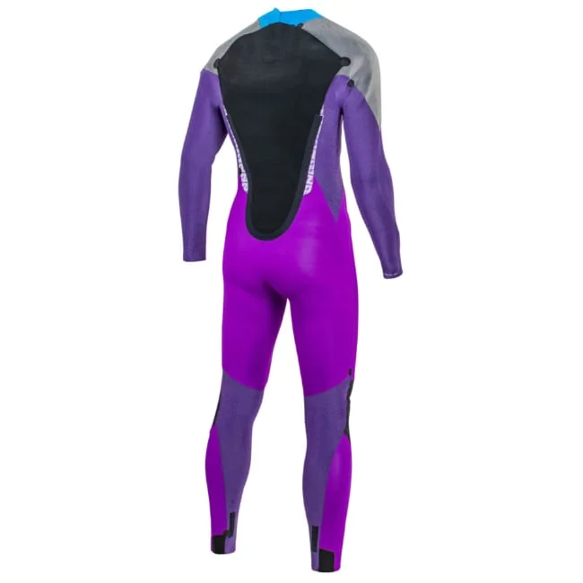 תמונה 2 חליפת גלישה לגברים Fusion Backzip 5/3 סגול