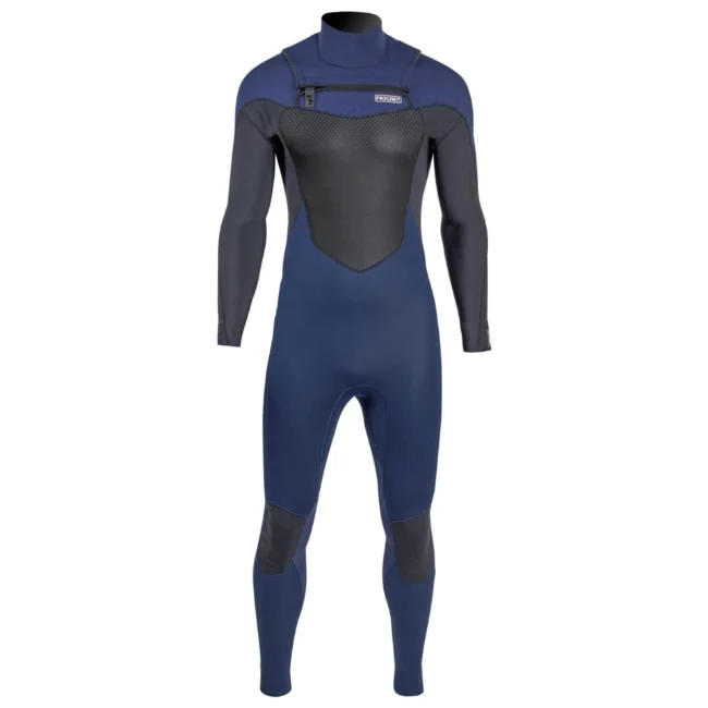 חליפת גלישה לגברים fusion freezip כחול מאחורה