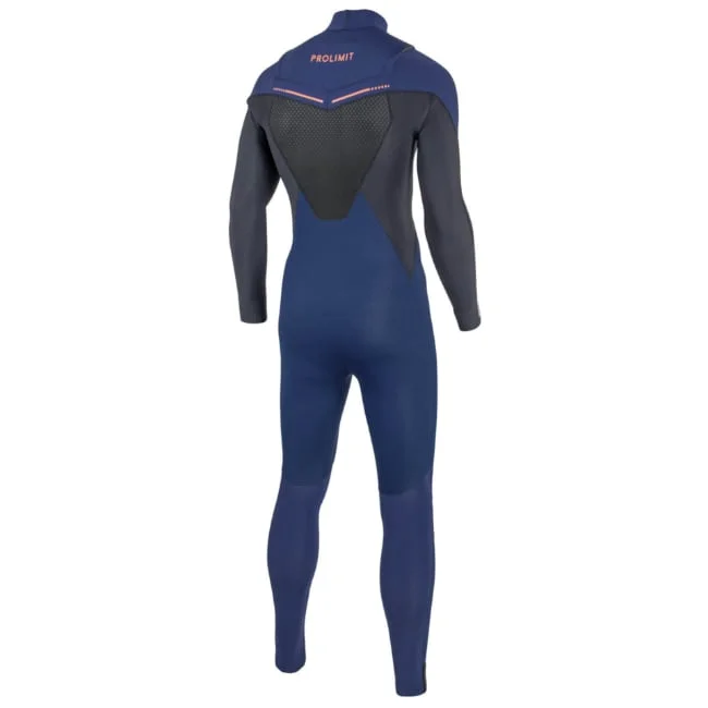 חליפת גלישה fusion freezip כחול מאחורה