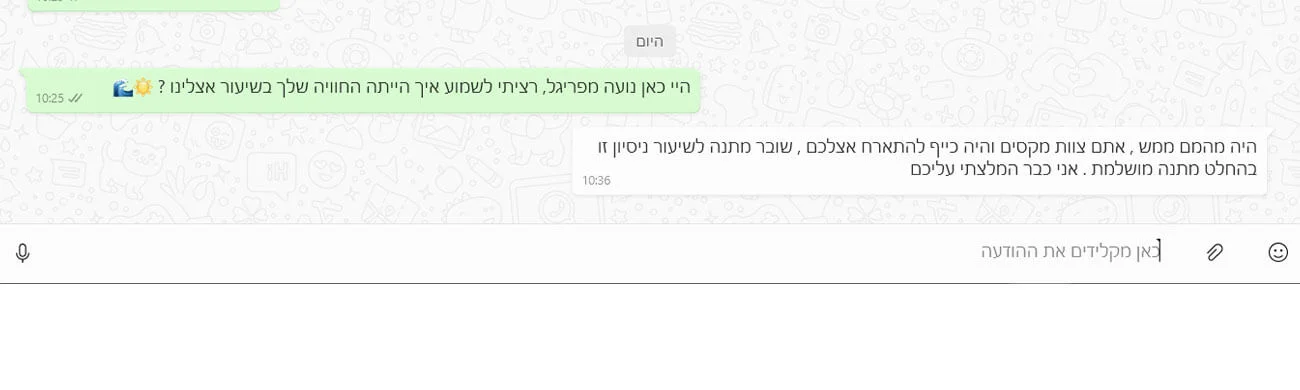המלצה-3 קורס גלישת סאפ