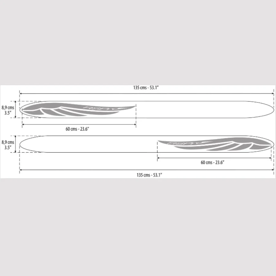 מגן רייל Rs Pro Fly Wing Foil שרטוט