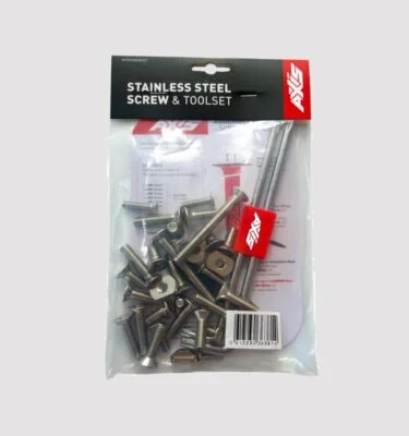 סט ברגים ומברגים לפויל Axis Stainless Steel