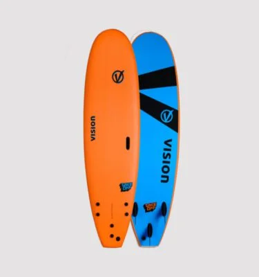 גלשן סופט בורד Vision Take Off Malibu Orange Cyan