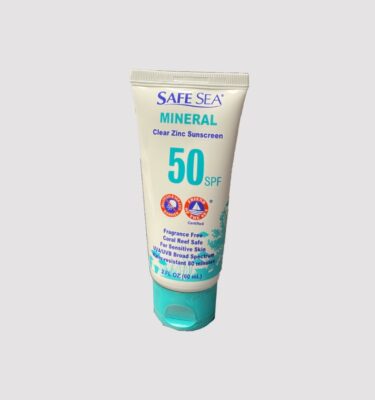 קרם הגנה לפנים זינק שקוף ומעקיצות מדוזות Safe Sea Mineral 50SPF