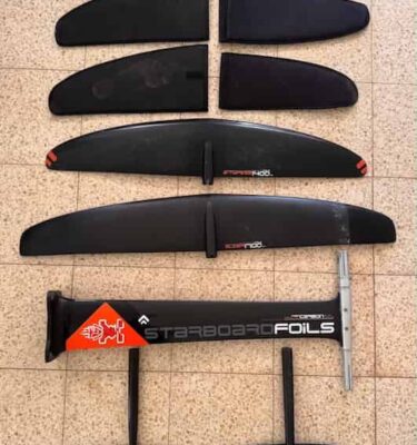 סט פויל משומש Starboard Foil E-Type 1400 & Glider 1700 , QLII