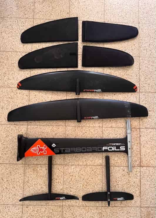 סט פויל משומש Starboard Foil E-Type 1400 & Glider 1700 , QLII